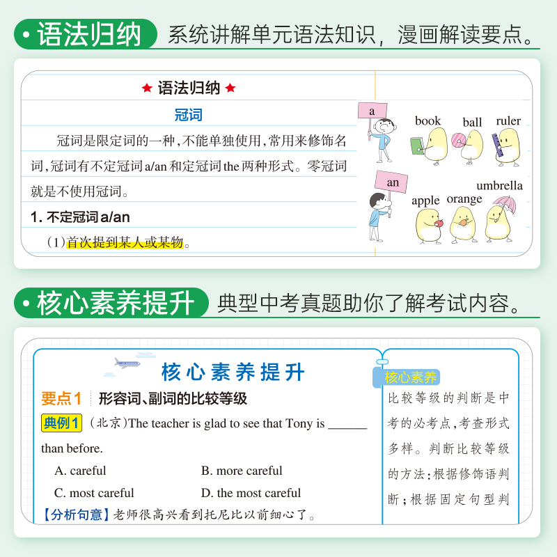 历史 初中通用 [正版]WY外研版2025版学霸笔记初中英语基础知识讲解知识点清单单词语法课堂笔记pass绿卡图书七八九