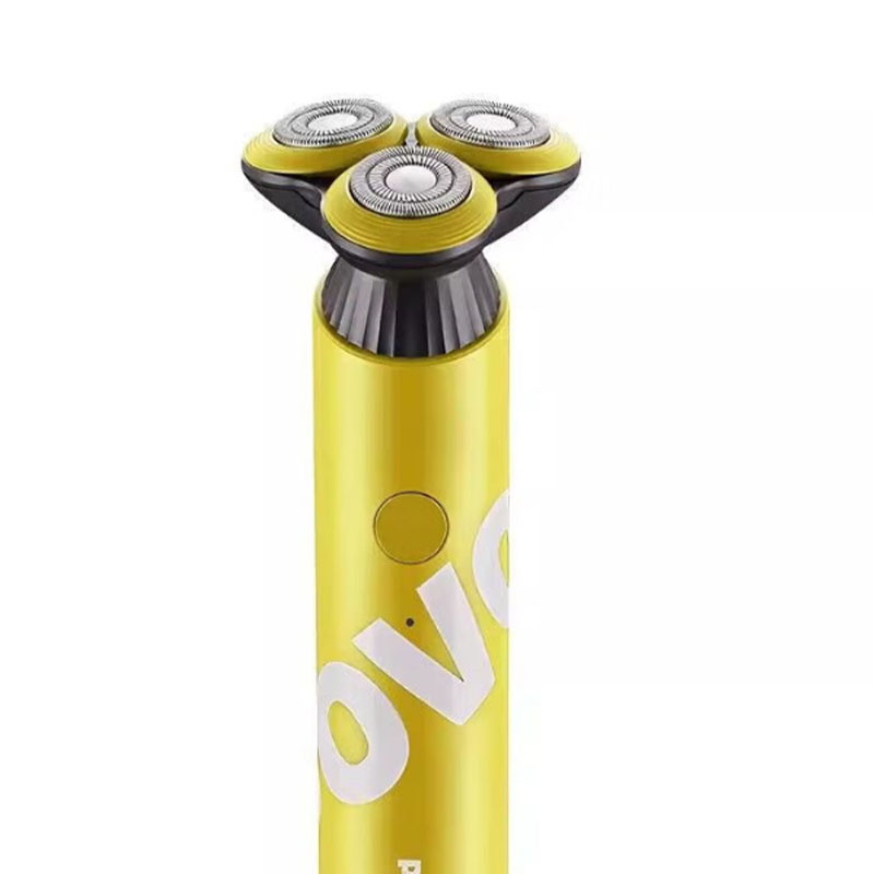 奔腾(POVOS)剃须刀PQ9700柠檬黄男士电动刮胡刀迷你便携全身合金机身水洗剃须刀