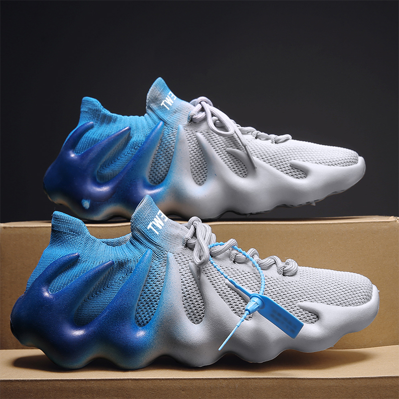 tweak夏季椰子运动鞋透气八爪鱼网鞋潮流飞织男鞋百搭休闲板鞋耀