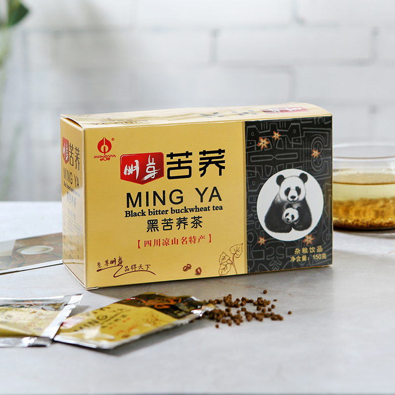 明芽苦荞茶四川大凉山特产全株苦荞麦花草茶花茶250g*2+150g