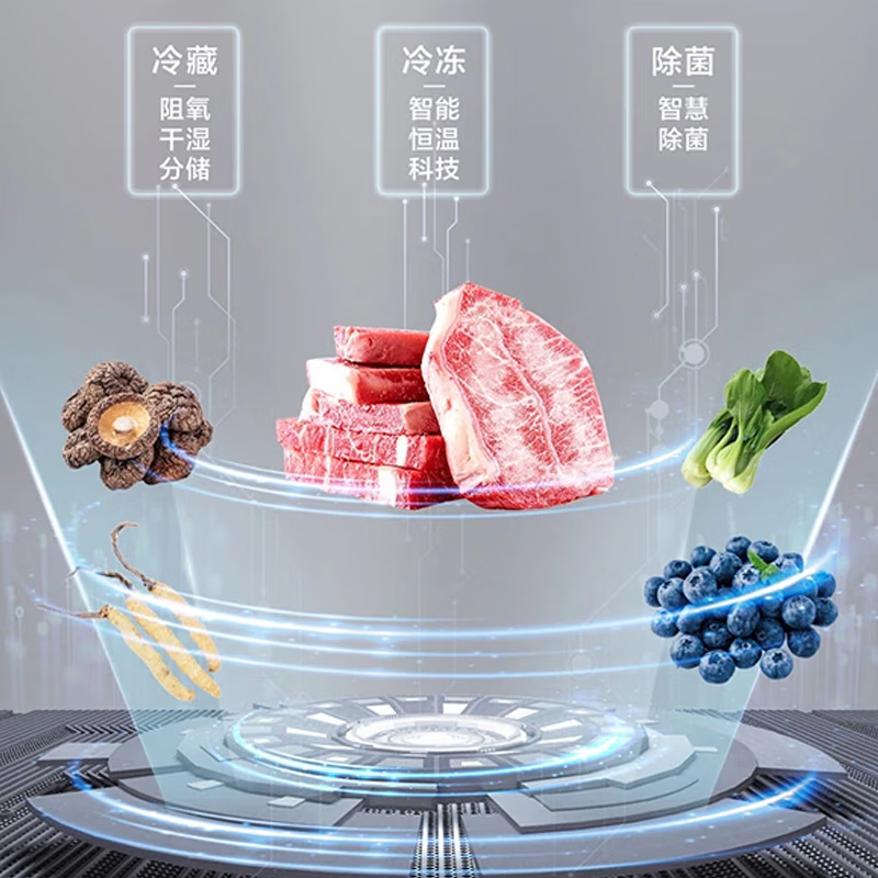 海尔(Haier)冰箱十字对开门519L容量风冷无霜 一级变频 超薄零嵌入家用 BCD-519WGHTD1BGTU1高清大图
