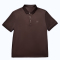 尘界咖啡色纯棉修身短袖Polo衫男2025年夏新款翻领T恤