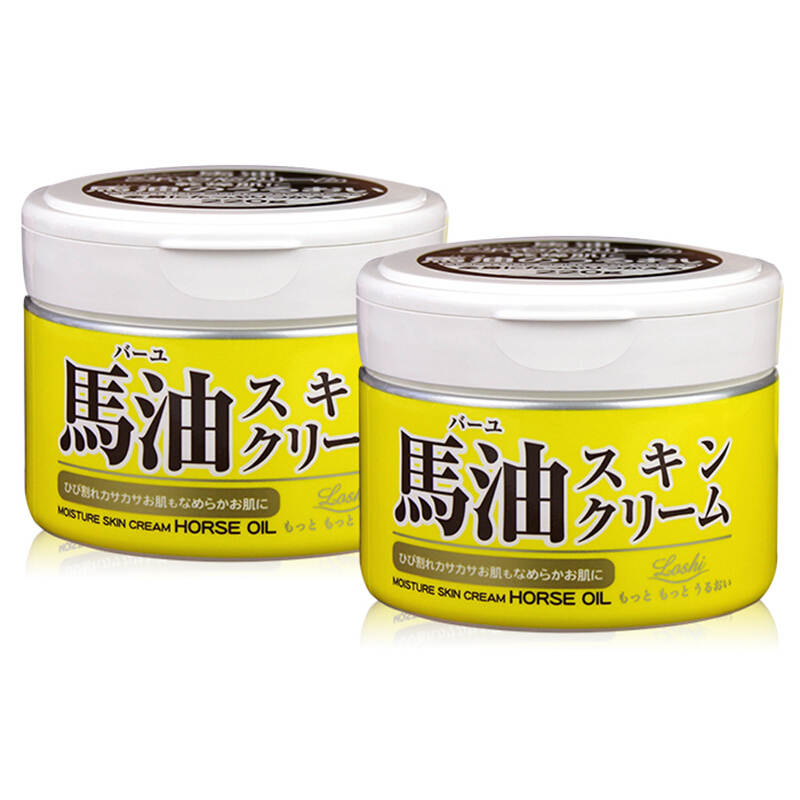 LOSHI北海道马油滋润保湿润肤乳霜马油膏220g马油膏面霜220g2瓶装