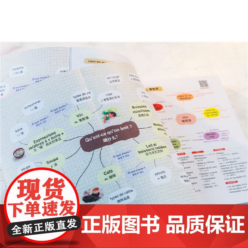 思维导图超好用法语单词书法语单词词汇书法语自学入门教材简明法语教程法语语法法语教材思维导图书籍思维训练课程法语单词高清大图