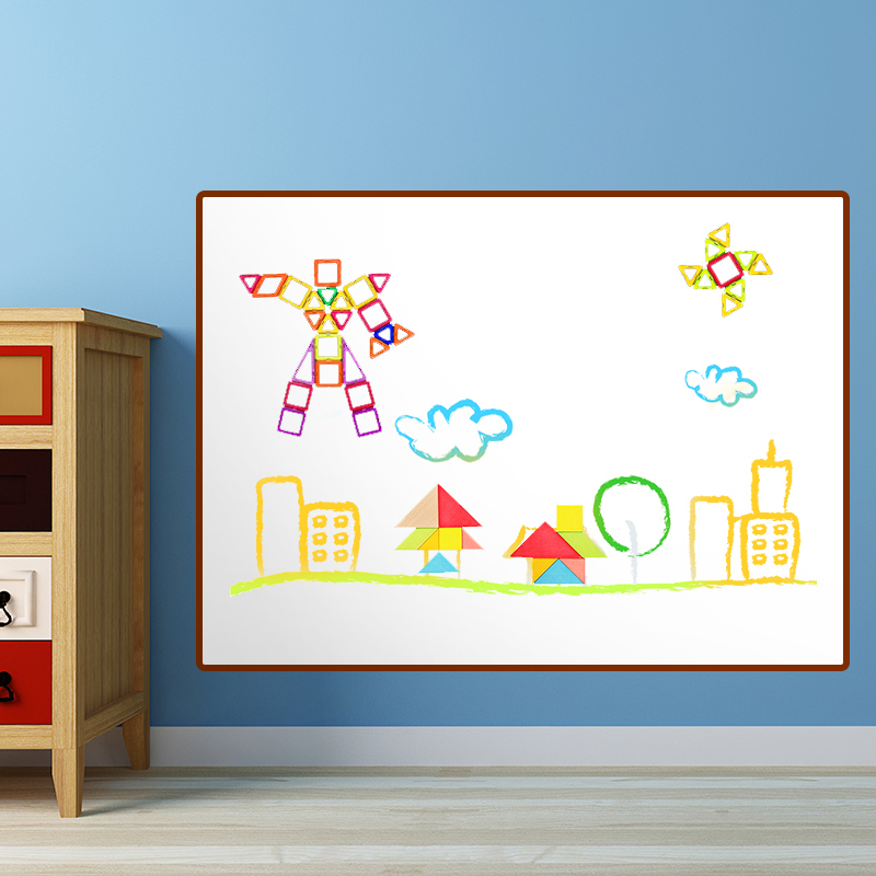 酷乐家の涂鸦儿童画板白板墙贴磁性家用办公黑板贴绘画早教可擦自粘
