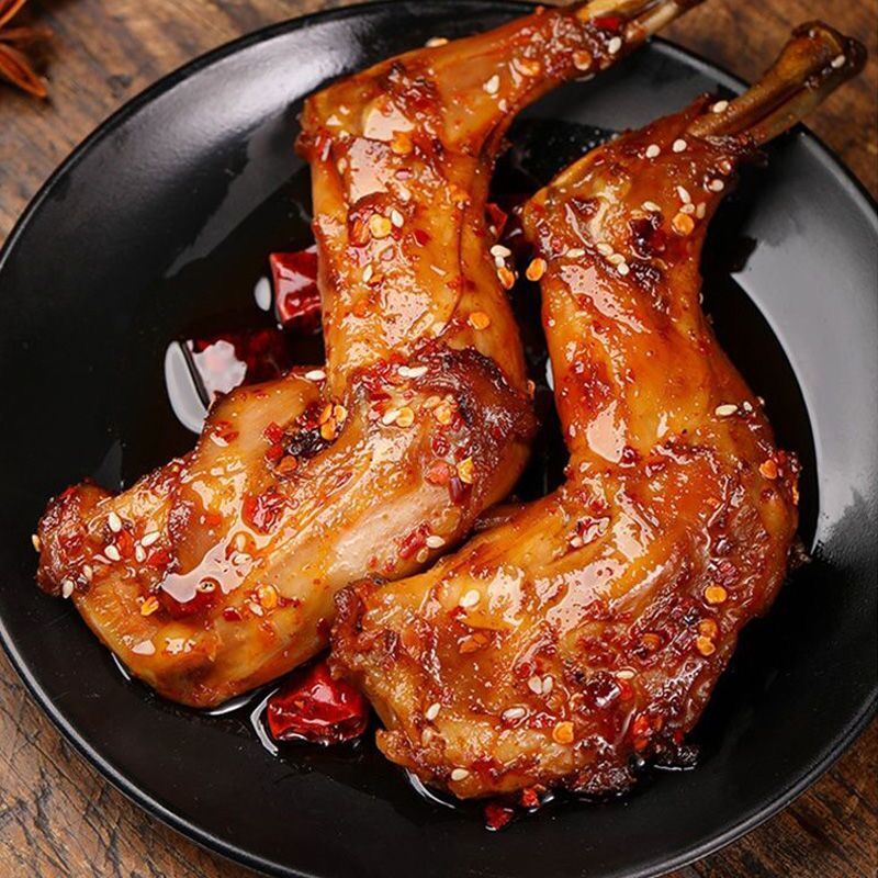 四川特产麻辣兔腿网红小吃零食辣卤味兔肉丁自贡冷吃兔系列