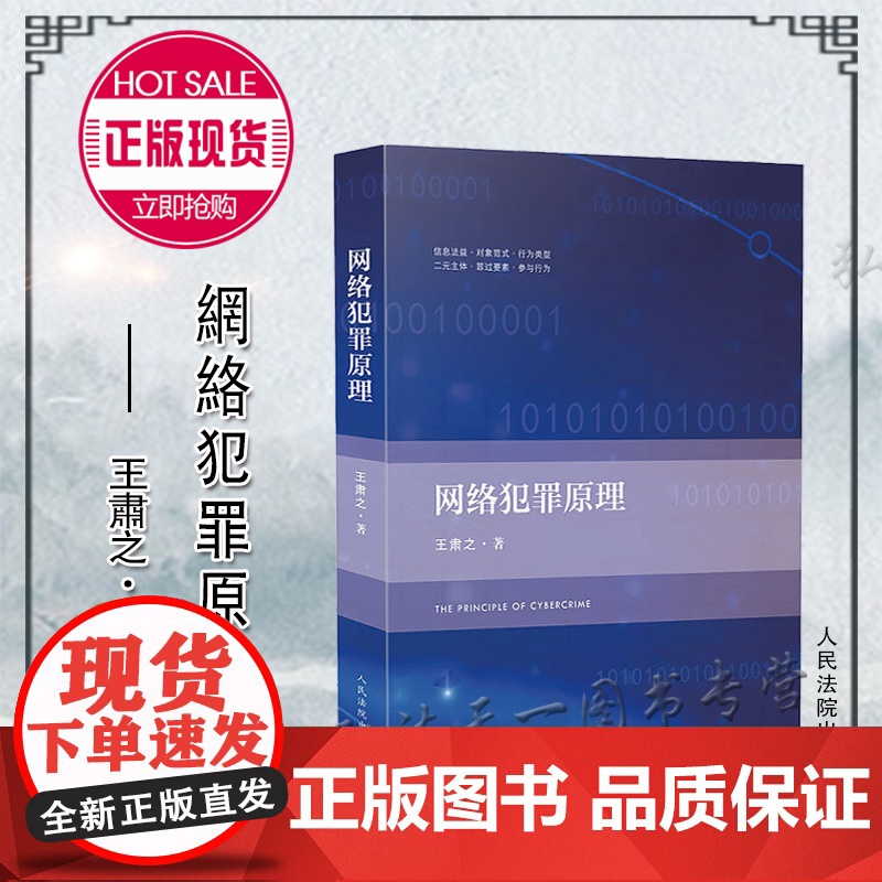 正版 网络犯罪原理 王肃之 著 人民法院出版社9787510927102