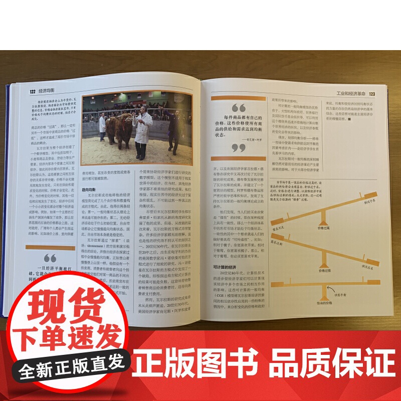经济学百科 典藏版 全彩 英国DK 经济学百科 103个经济学思想 经济学智慧 经济理论货币通货膨胀货币商品流通经济循环高清大图