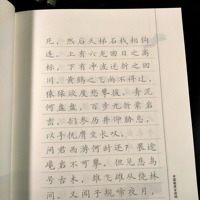 辛弃疾 [正版]旗舰规范楷书硬笔字帖:诗意人生(李白) 中国绝美古诗词 成人学生钢笔书法字帖技法楷书练字帖书法基础练习字