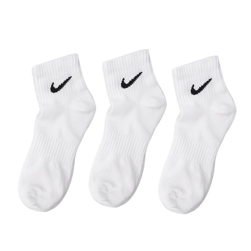 耐克男袜女袜三双装休闲运动袜透气中筒篮球袜sx7677100