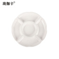 珑伽辛 密胺餐具五格拼盘 11英寸/个 11英