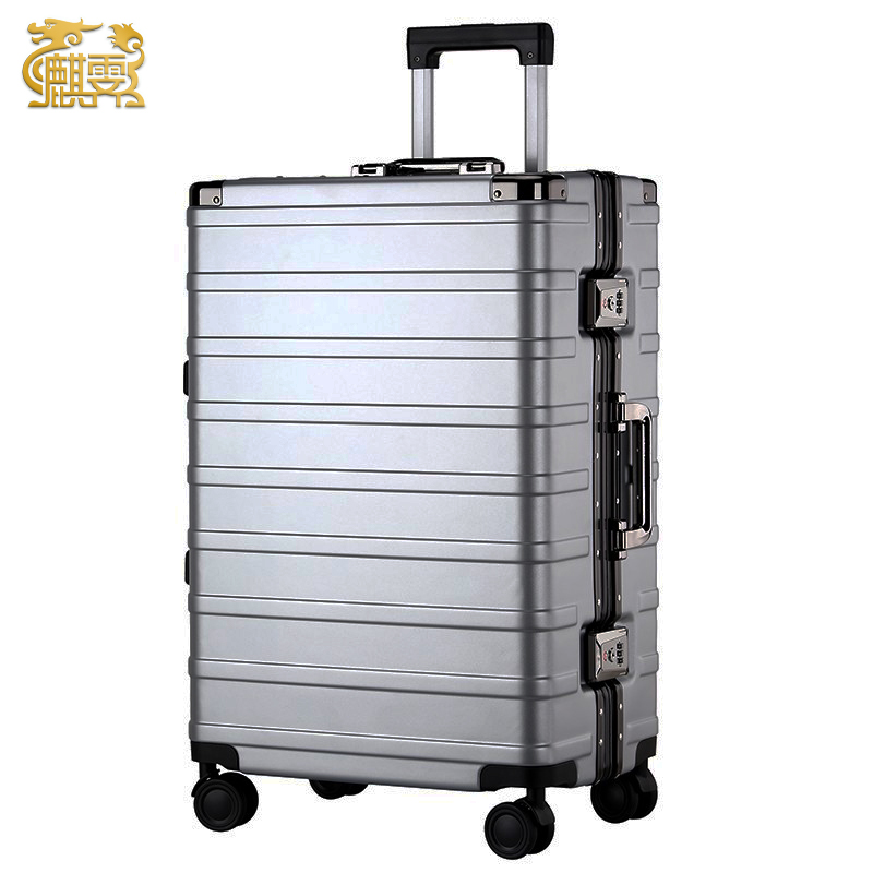 麒霁 登机箱行李箱 拉杆箱 旅行箱 9211C 灰色20寸高清大图