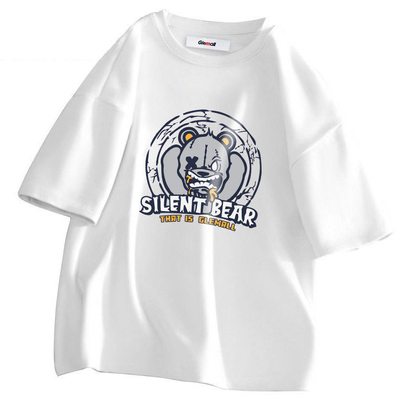 森马集团旗下GleMall短袖t恤男夏季潮牌纯棉宽松男装体恤上衣服