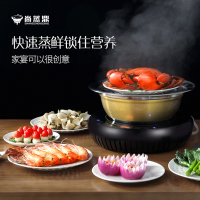 尚蒸鼎家用海鲜蒸汽火锅 海鲜蒸汽锅 急速多功能养生电蒸锅桑拿锅