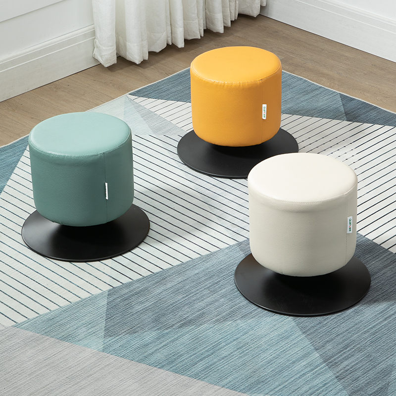 全友家居现代简约小户型多功能易清理旋转小矮凳旋转小矮凳