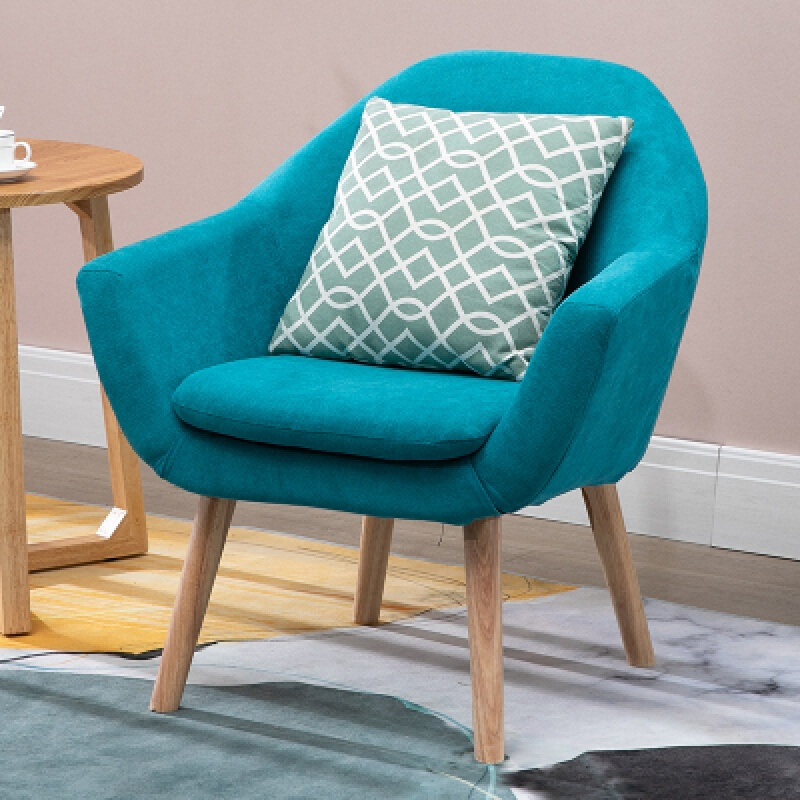 阳台椅子现代简约北欧迷你懒人沙发小户型卧室单人网红休闲椅安心抵