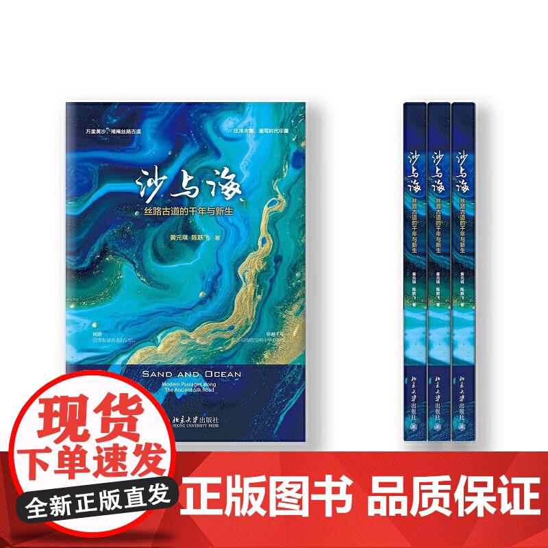 沙与海:丝路古道的千年与新生 黄元琪 陈跃飞 著 原文化部副部长郑欣淼作序 中国历史 北京大学出版社 正版书籍高清大图