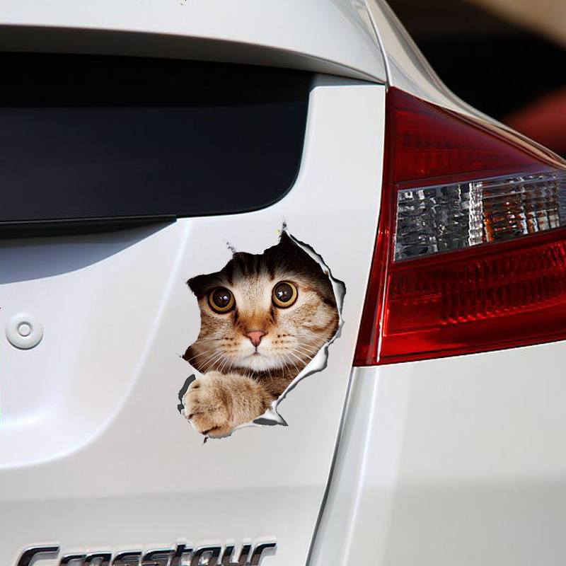 3d个性汽车贴纸刮痕贴防刮花3d立体动漫搞笑创意仿真车贴