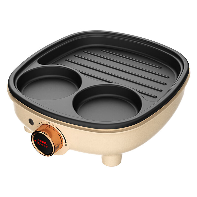 荣事达(Royalstar)迷你早餐机分区煎烤早餐机 RS-B702A