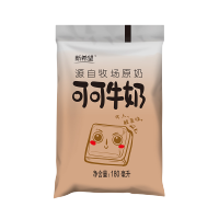 可可牛奶袋装白帝网红早餐儿童老人巧克力牧场原奶纯奶 12袋