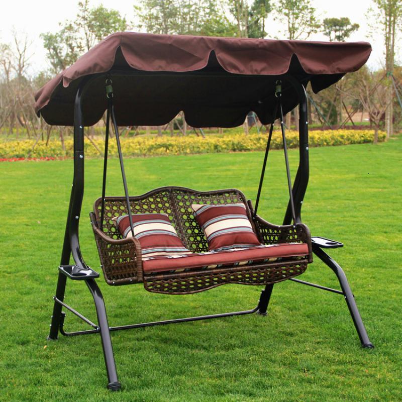 户外秋千室外庭院铁艺成人欧式悠悠吊篮椅子室内坐躺两用田园