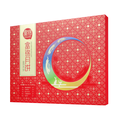富锦 金月月饼礼盒760g