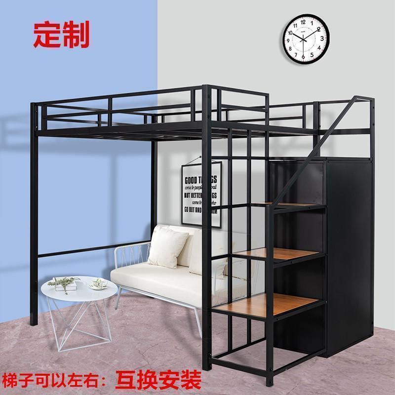 森美人小户型公寓楼loft高架床楼阁省空间衣帽式单上层双层床错层多功能高清大图