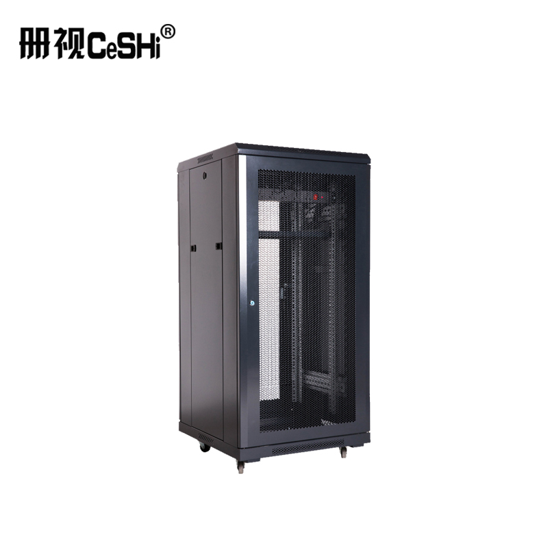 监控配件网络机柜网1米1.2米落地式路由器18u22u交换机监控设备网络机柜高清大图