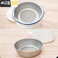 三维工匠 1.4L水玉波点加厚珐琅搪瓷漏嘴凉水壶凉水杯豆浆过滤油壶杯 不锈钢滤网不单独出售