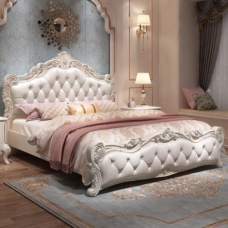 欧式床双人床实木15米家用女孩奢华公主床18米主卧大床2米网红婚床