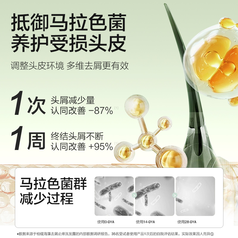 柏缇海藻益生菌去屑滋养洗发露505ml高清大图