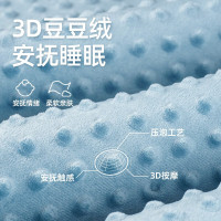 枕工坊婴儿抱被儿纯棉包被睡袋两用包单豆豆绒包巾四季通用外出抱毯 动物森林