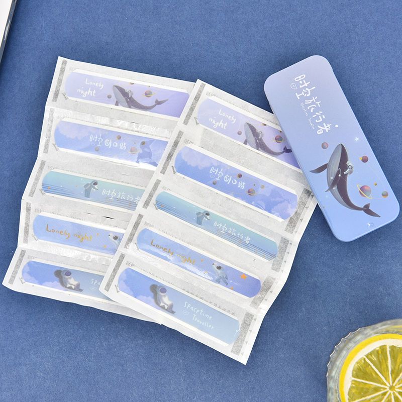 绯樱创可贴随机一盒10片创可贴男生卡通防水创可贴创可贴防水可爱迷你