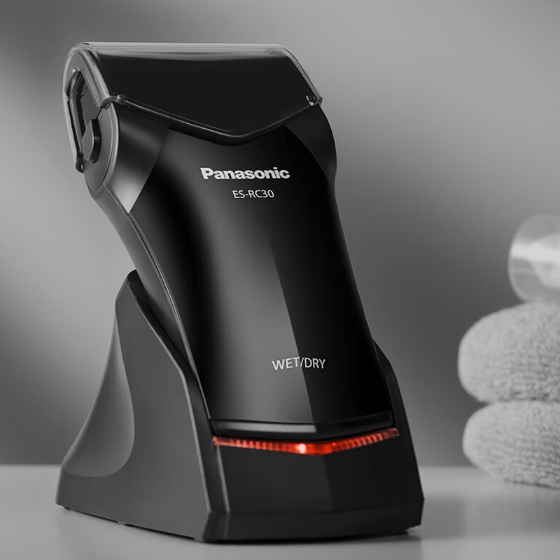 松下(Panasonic)剃须刀 往复式刮剃胡刀卡片式胡须刀便捷旅行出差刮胡刀 ES-RC30-K405 黑色 / 台高清大图