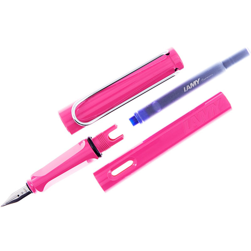 凌美(LAMY)Safari狩猎者钢笔墨水套装粉红色F尖
