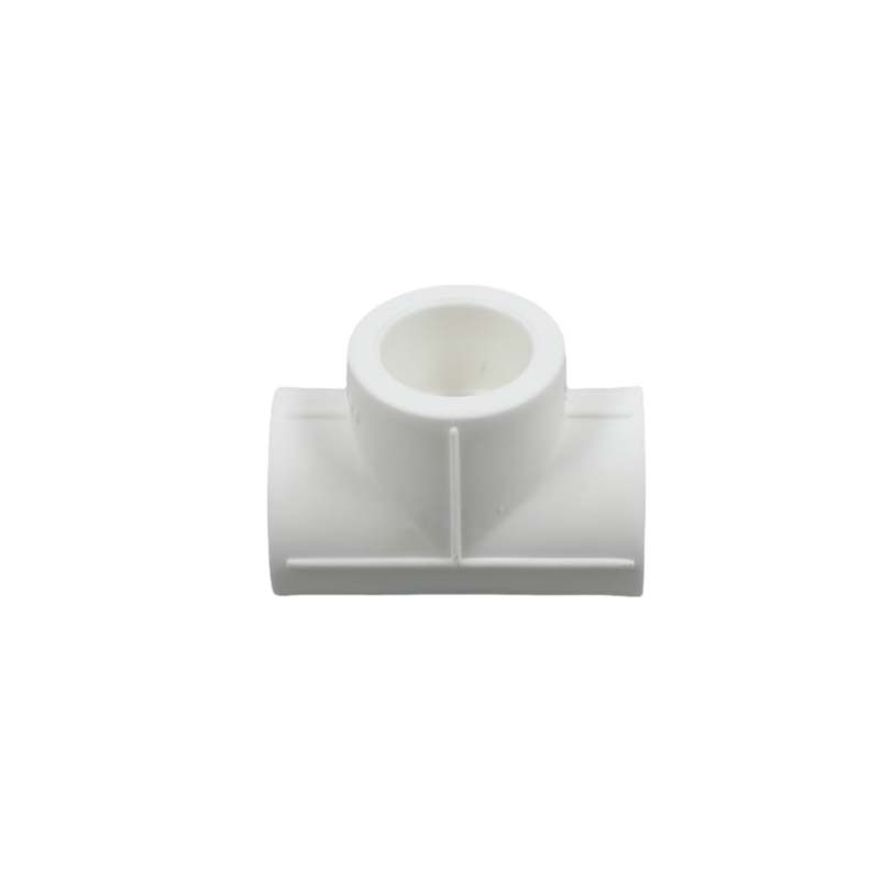 PPR三通 PPR20(4分) 等径三通 白色 PN20压力等级 全新PPR原料 热熔连接 国标小型给水管道分流三通高清大图