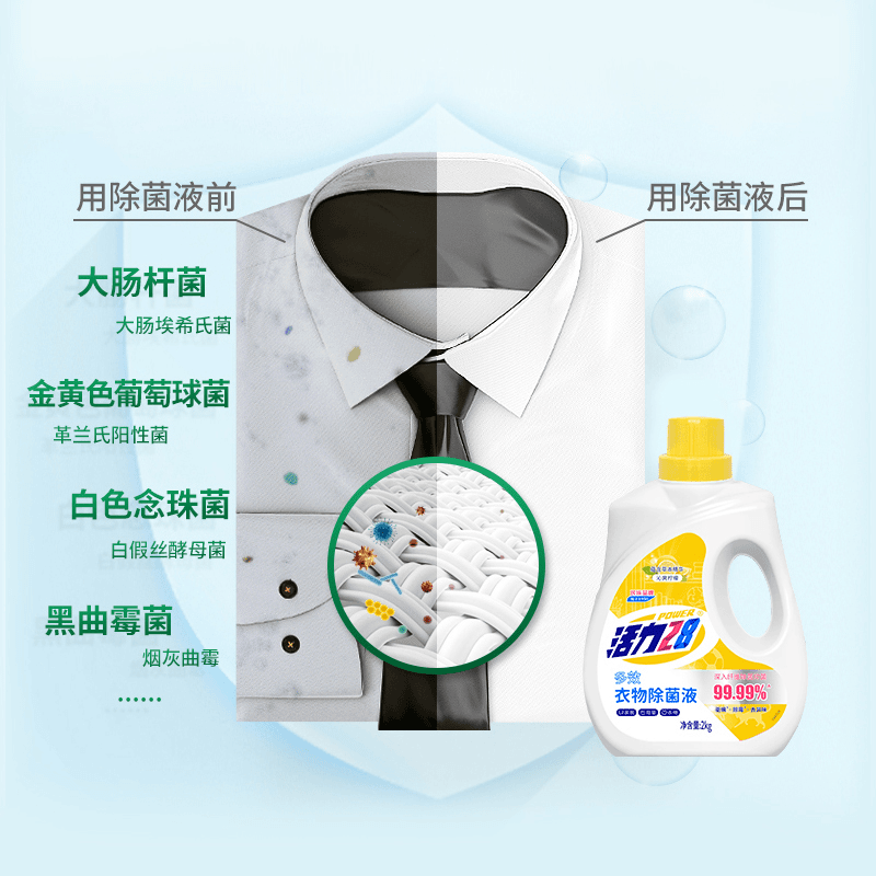活力28衣物除菌液2kg(柠檬)高清大图
