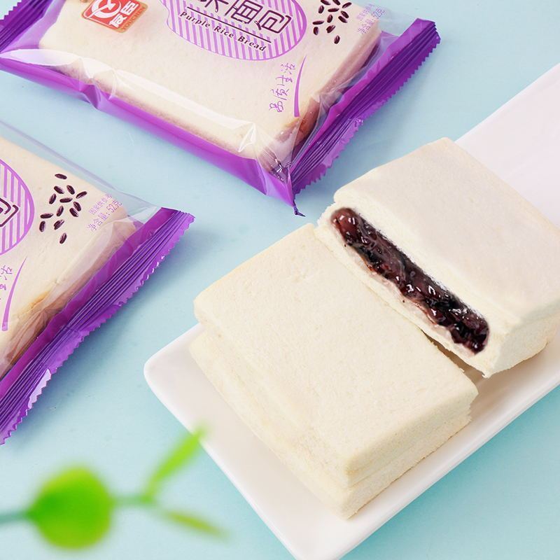 友臣紫米面包整箱520g*2箱早餐面包蛋糕网红休闲零食老人食品