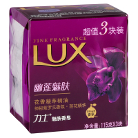 力士(Lux) 魅肤香皂 幽莲魅肤115g*3块[联合利华]