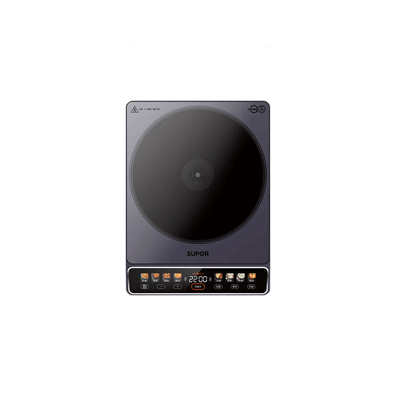 苏泊尔supor电磁炉2200w大功率大面板双层线圈防辐减噪一键匀猛火预约