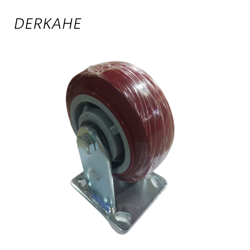 DERKAHE 重型手推车聚氨酯轮 φ125×50(5寸) 定向款 个高清大图