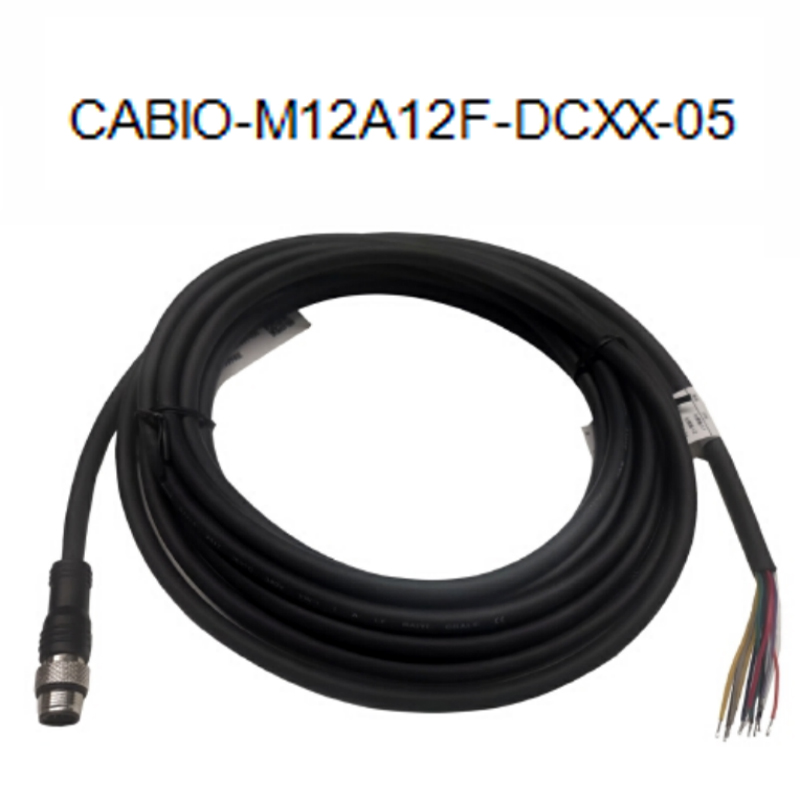 华睿科技 5000P电源线 CABIO-M12A12F-DCXX-05 IO电源线-黑色-5M 不涉及维保