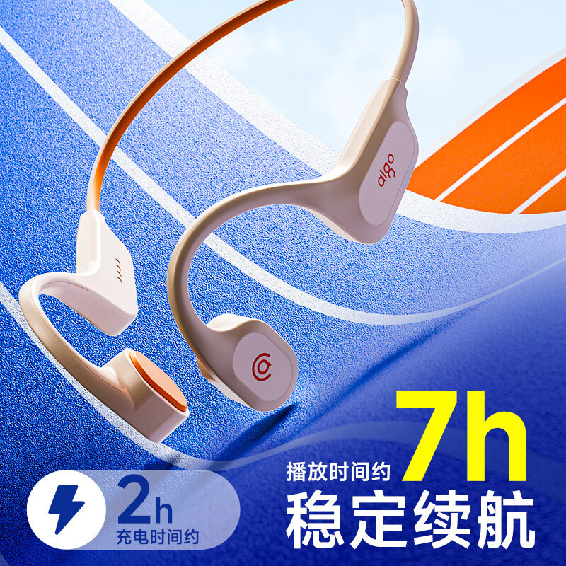 爱国者(AIGO) 骨传导蓝牙耳机 GS06 黑色32G高清大图
