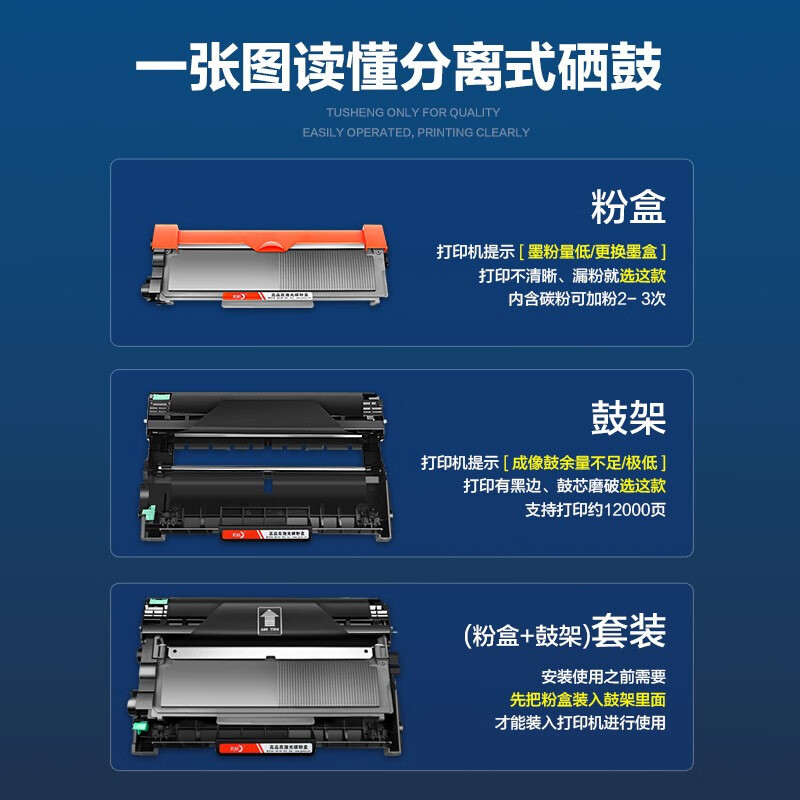 FANGJIE默家 LD2451硒鼓架组件 适用联想LJ2405D LJ2455D LJ2605D LJ2655DN M