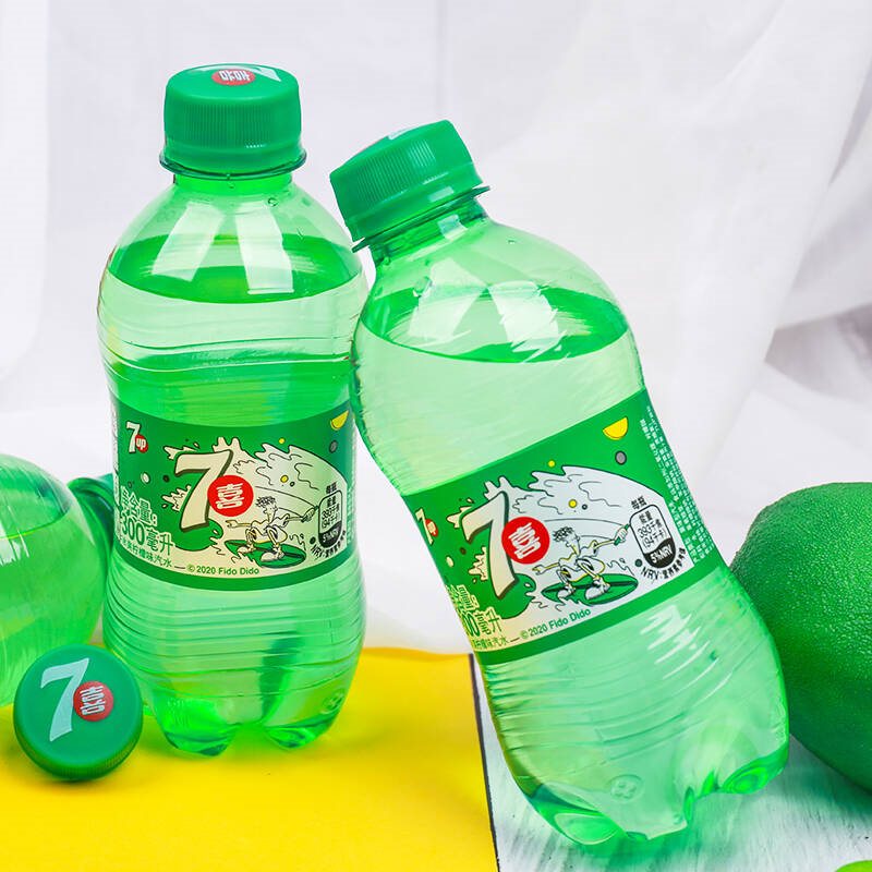 百事可乐 7喜 七喜7up 柠檬味 碳酸饮料 300ml*6瓶 (新老包装随机发货)高清大图