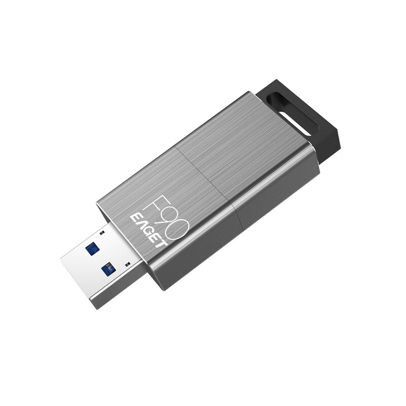 忆捷(Eaget) U盘 F90-256G USB3.0高速金属 推拉式商务优盘 (个)高清大图