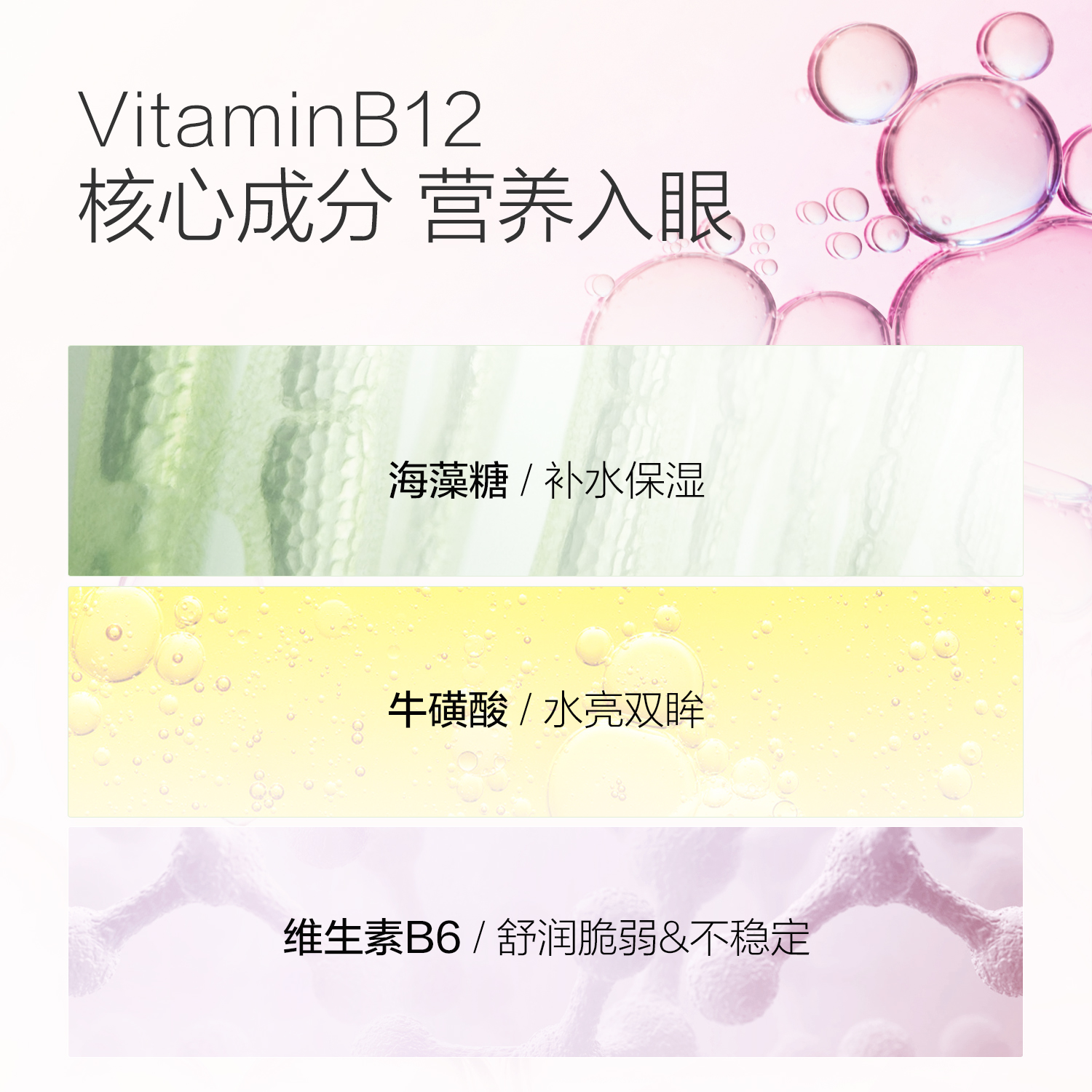 珍视明小黄鸭联名洗眼液500ml维生素B12清洁眼部护理液洗眼睛官方正品 B12洗眼液(温和型)高清大图