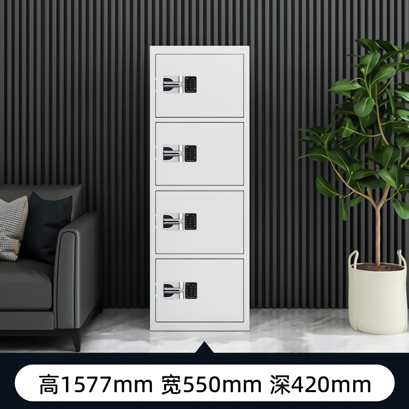 锦北 多门保密柜多门文件收纳柜落地款储物矮柜 密码锁 四门垂直高清大图
