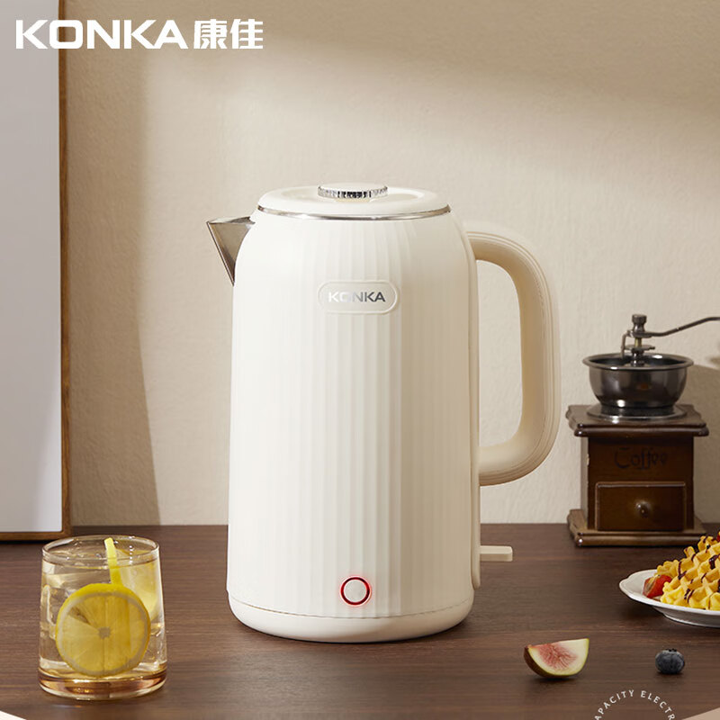 康佳(KONKA) KDSH-2513 电水壶 2.5L (单位:台) 浅杏色高清大图
