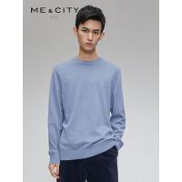 [1件5折价:80]绵羊毛MECITY男装冬季新款男圆领多色毛衫休闲打底衫毛衣男